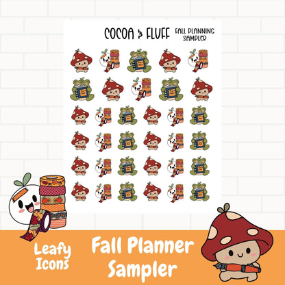 Planner Sampler Leafy, Lily and Buttons Planner Icons