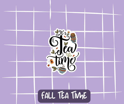 Fall Tea Time Deco Sticker Sheet