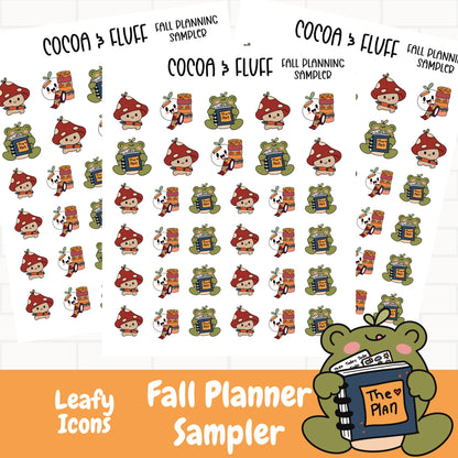 Planner Sampler Leafy, Lily and Buttons Planner Icons