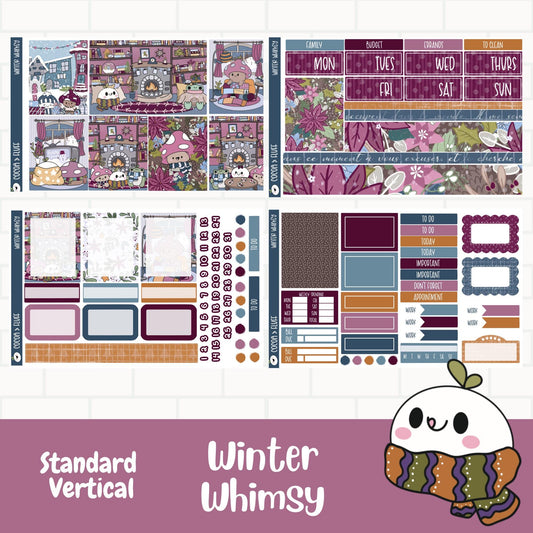 Winter Whimsy Standard Vertical Stickers